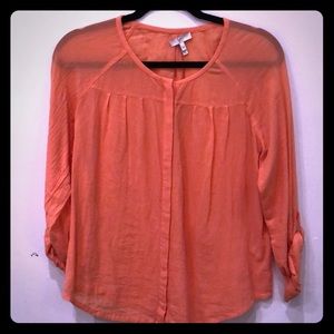 Joie coral cotton top